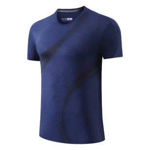 Men's Polyester Short Sleeve Pullover Closure Sportswear T-Shirt