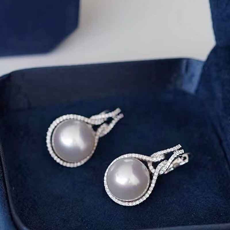 Women's 100% 925 Sterling Silver Plant Pattern Stud Earrings