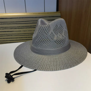 Women's Straw Solid Pattern Glamorous Sun Protection Brim Hat