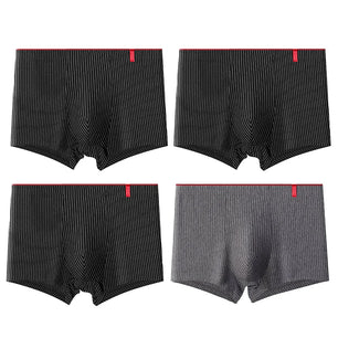 Men's Spandex Quick-Dry Striped Pattern Underpants Boxer Shorts