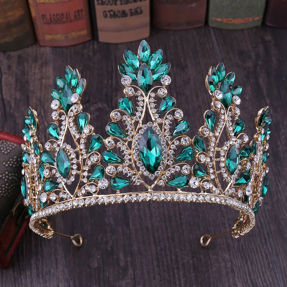 Women's Zinc Alloy Water Drop Pattern Tiaras Bridal Classic Crown