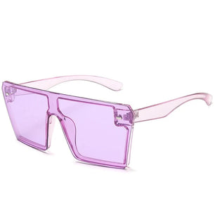 Women's Plastic Frame Acrylic Lens Square Shaped UV400 Sunglasses