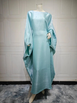 Women's Arabian Polyester Full Sleeve Solid Pattern Casual Dress