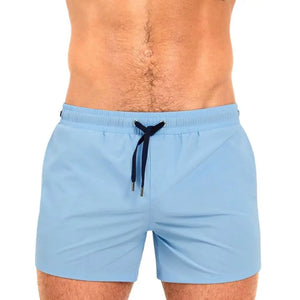 Men's Polyester Drawstring Closure Quick-Dry Swimwear Shorts