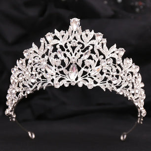 Women's Zinc Alloy Water Drop Pattern Tiaras Bridal Classic Crown