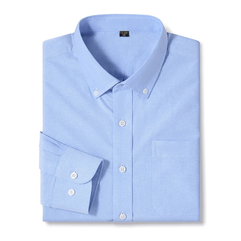 Men's Cotton Turn-Down Collar Full Sleeves Single Breasted Shirt