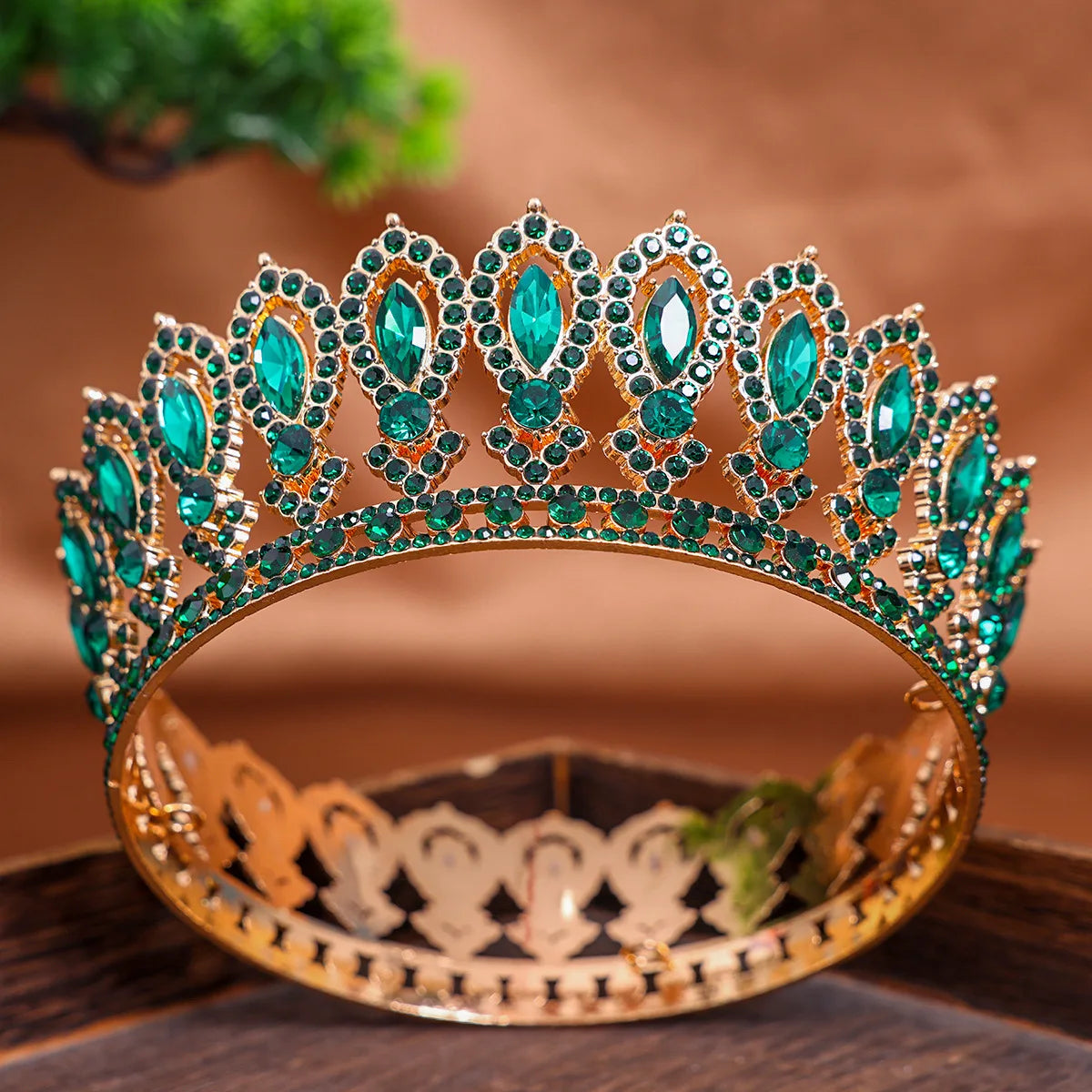 Women's Zinc Alloy Plant Pattern Tiaras Bridal Classic Crown