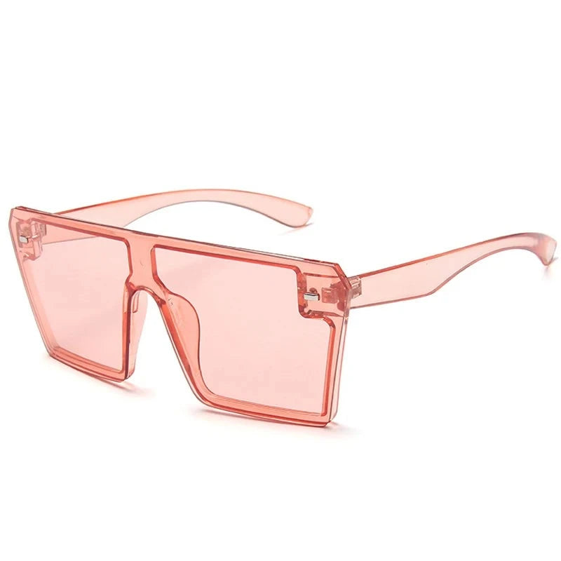 Women's Plastic Frame Acrylic Lens Square Shaped UV400 Sunglasses