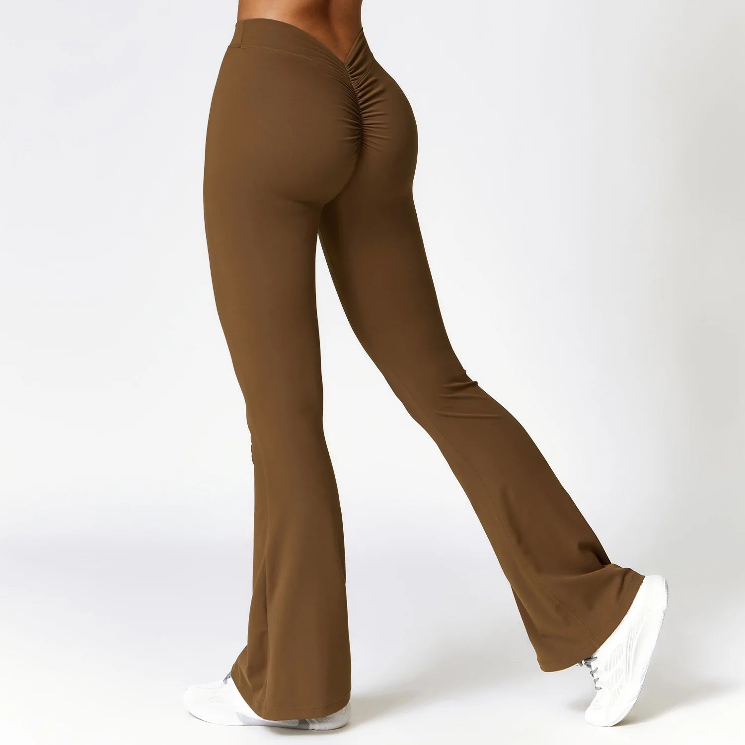 Women's Nylon High Waist Push Up Workout Sports Wear Trousers