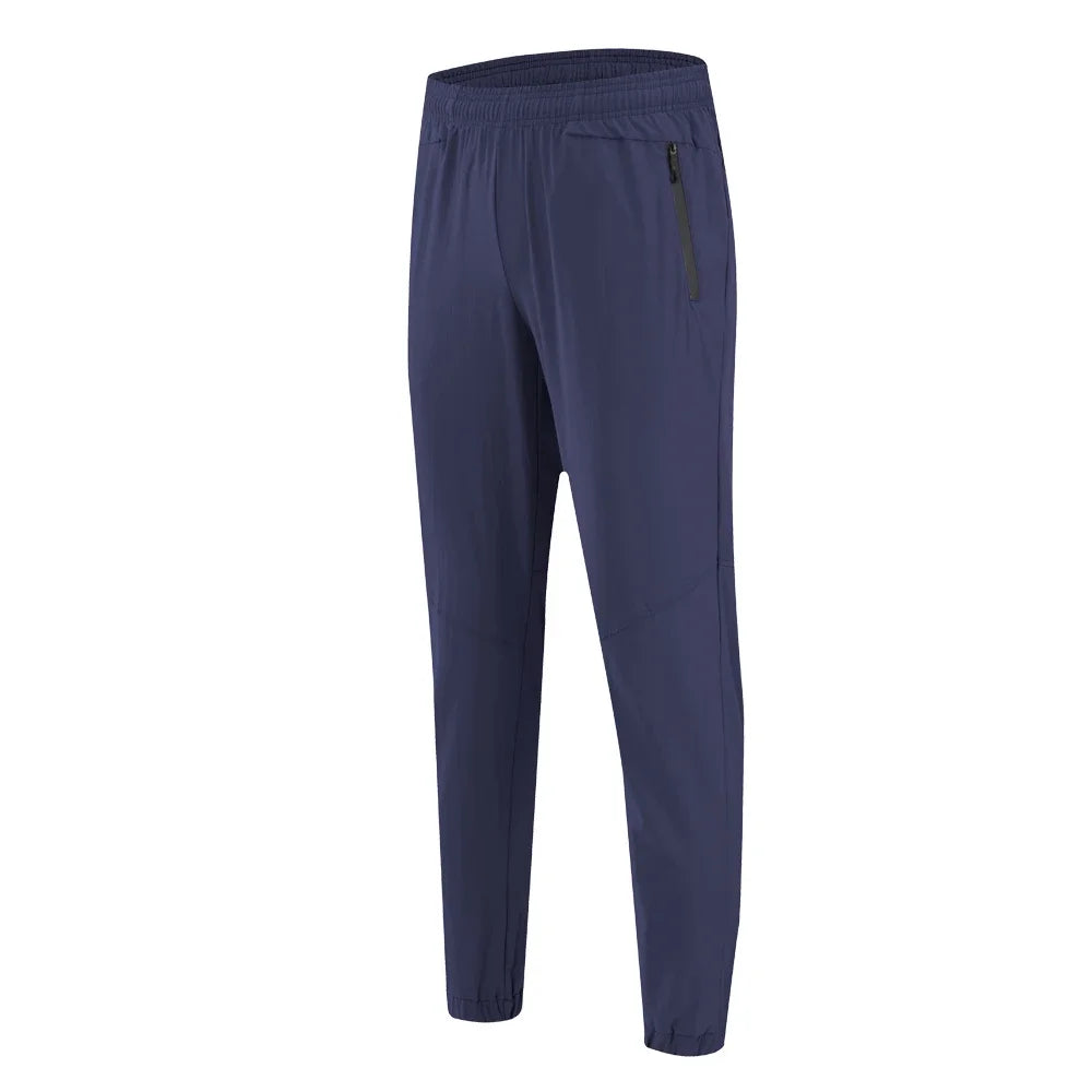 Men's Polyester Elastic Closure Quick-Drying Gymwear Trousers