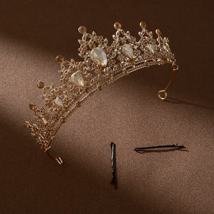 Women's Zinc Alloy Plant Pattern Tiaras Bridal Classic Crown