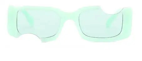 Women's Resin Frame Rectangle Shaped Vintage UV400 Sunglasses