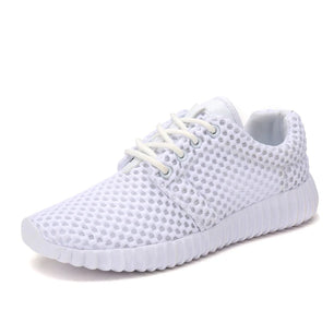 Women's Mesh Round Toe Lace-up Closure Breathable Casual Shoes