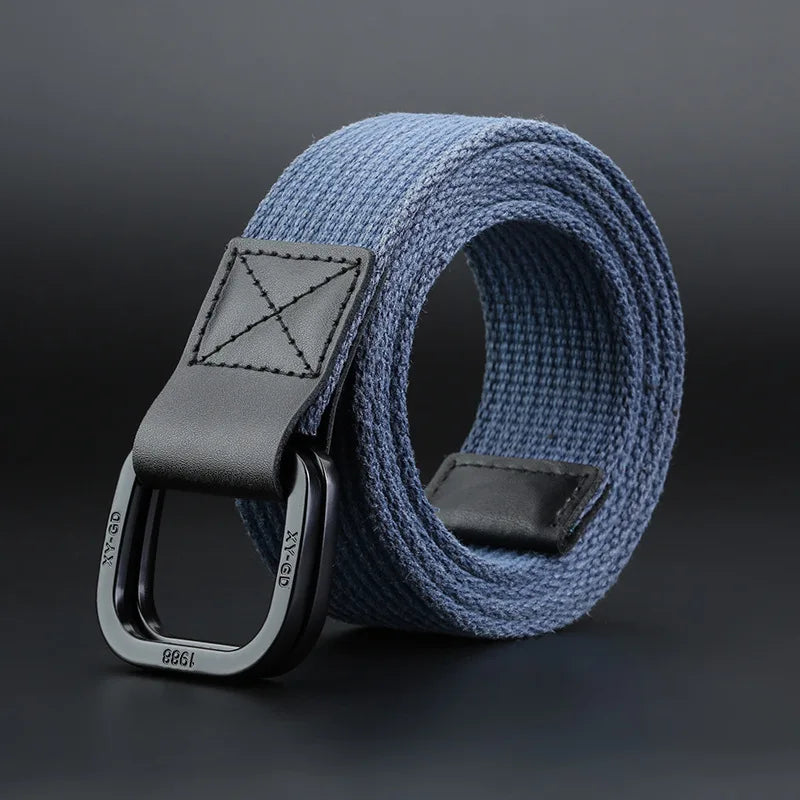 Men's Canvas Buckle Closure Solid Pattern Casual Wear Belts