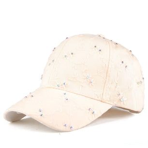 Women's Cotton Adjustable Strap Floral Pattern Casual Baseball Hat