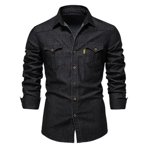 Men's Turn-Down Collar Full Sleeves Single Breasted Casual Jacket