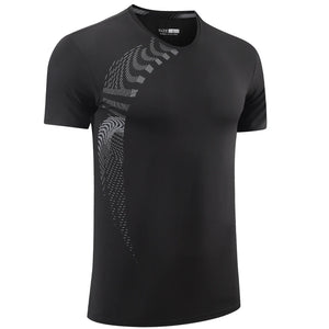 Men's Polyester Short Sleeve Pullover Closure Sportswear T-Shirt