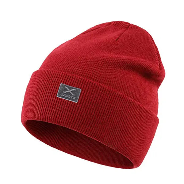 Men's Acrylic Skullies Beanies Letter Pattern Casual Warm Cap