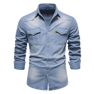 Men's Turn-Down Collar Full Sleeves Single Breasted Casual Jacket