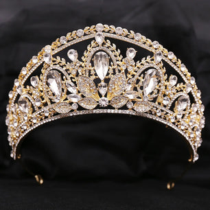 Women's Zinc Alloy Water Drop Pattern Tiaras Bridal Wedding Crown