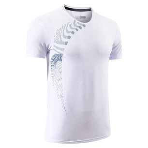 Men's Polyester Short Sleeve Pullover Closure Sportswear T-Shirt