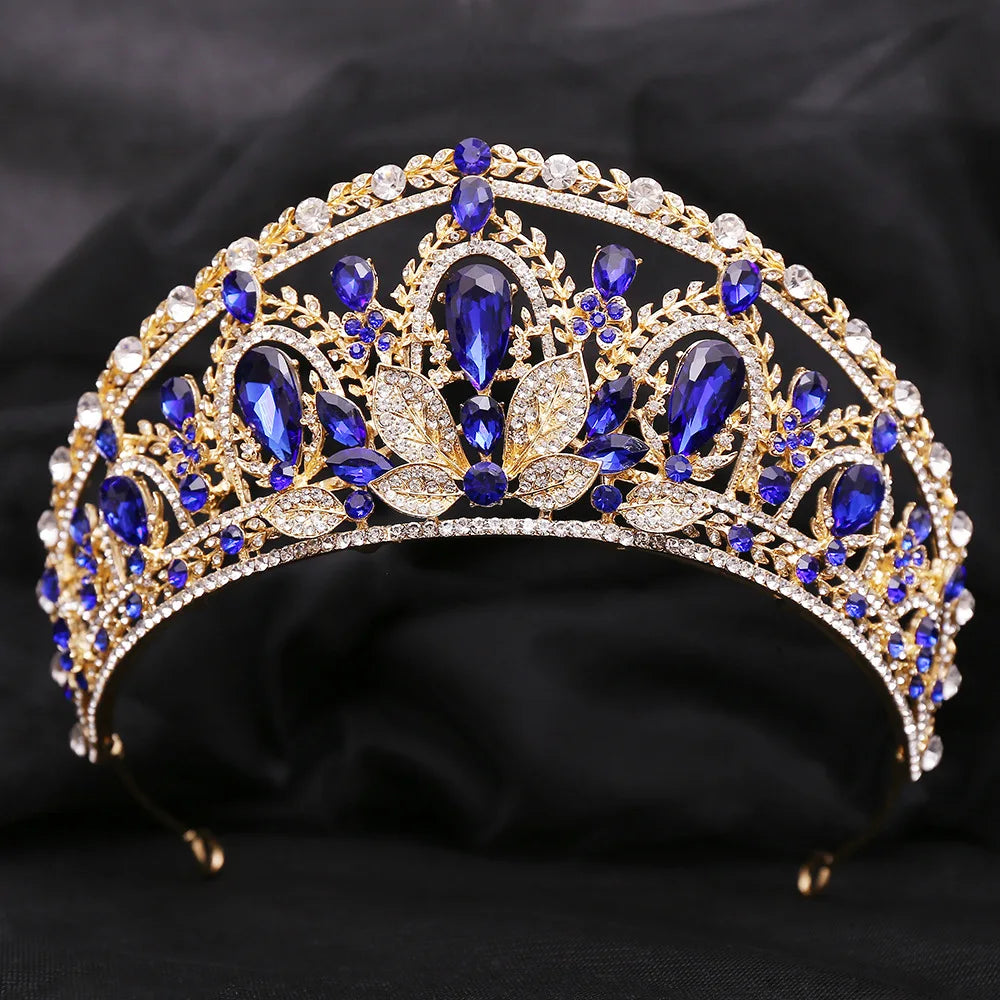 Women's Zinc Alloy Water Drop Pattern Tiaras Bridal Wedding Crown