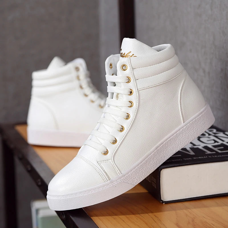 Men's Leather Lace Up Closure Waterproof Casual Wear Shoes