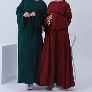 Women's Arabian Polyester Full Sleeve Solid Pattern Casual Abaya