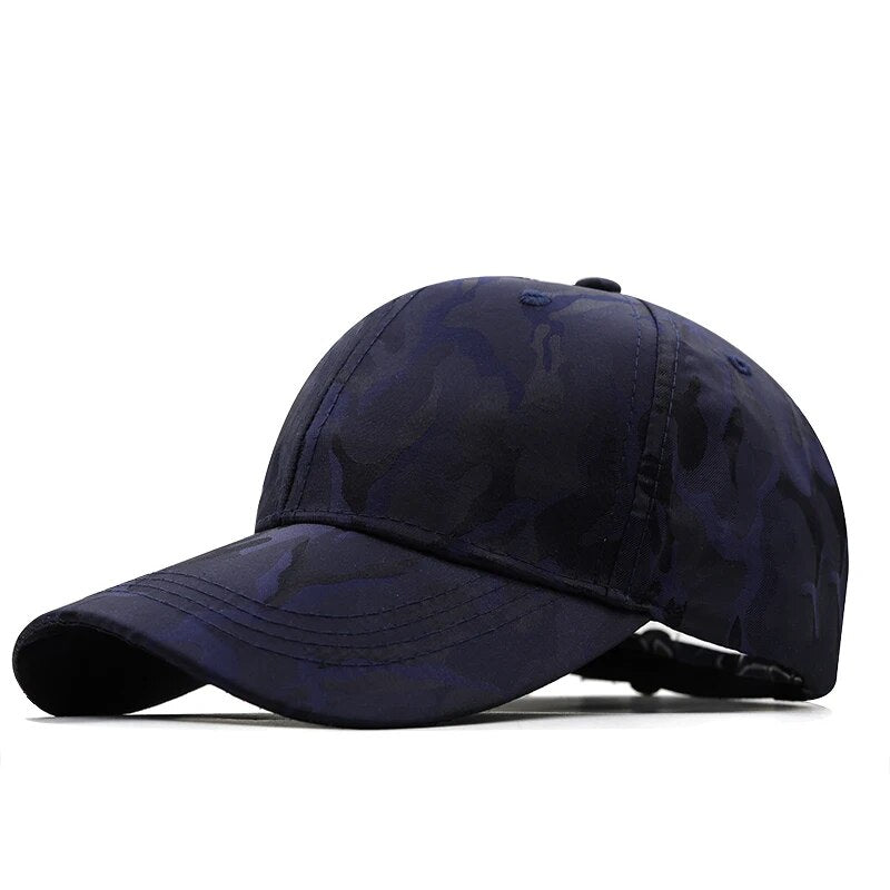 Men's Cotton Adjustable Strap Camouflage Baseball Casual Cap