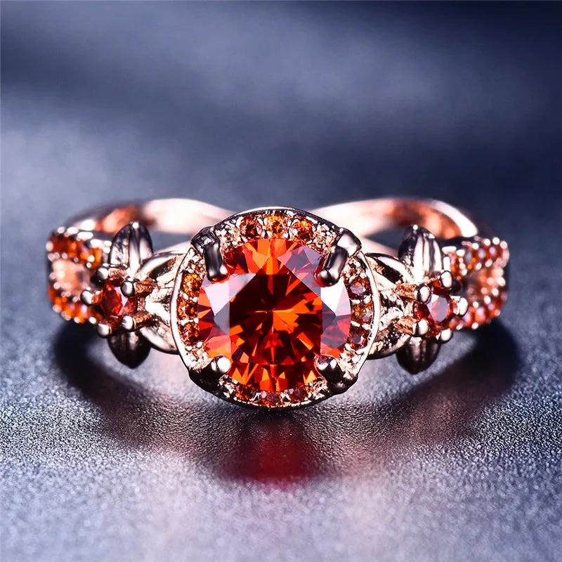 Women's Opals Geometric Shaped Prong Setting Trendy Wedding Ring