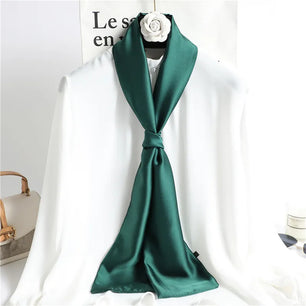 Women's Polyester Neck Wrap Solid Pattern Luxury Trendy Scarf