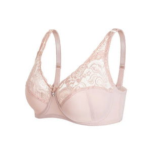 Women's Polyester Non-Convertible Straps Back Closure Push Up Bra