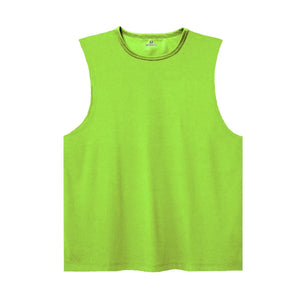 Men's Spandex Sleeveless Pullover Closure Sportswear T-Shirt