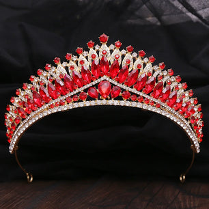 Women's Zinc Alloy Water Drop Pattern Tiaras Bridal Wedding Crown