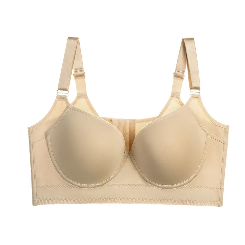 Women's Polyester Convertible Straps Back Closure Push Up Bra