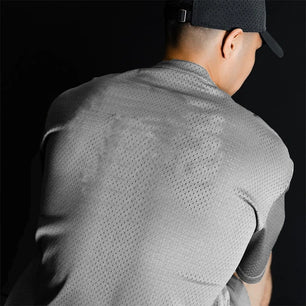 Men's Polyester Short Sleeve Pullover Closure Sportswear T-Shirt