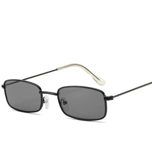 Women's Copper Frame Polaroid Lens Rectangle Shape Sunglasses