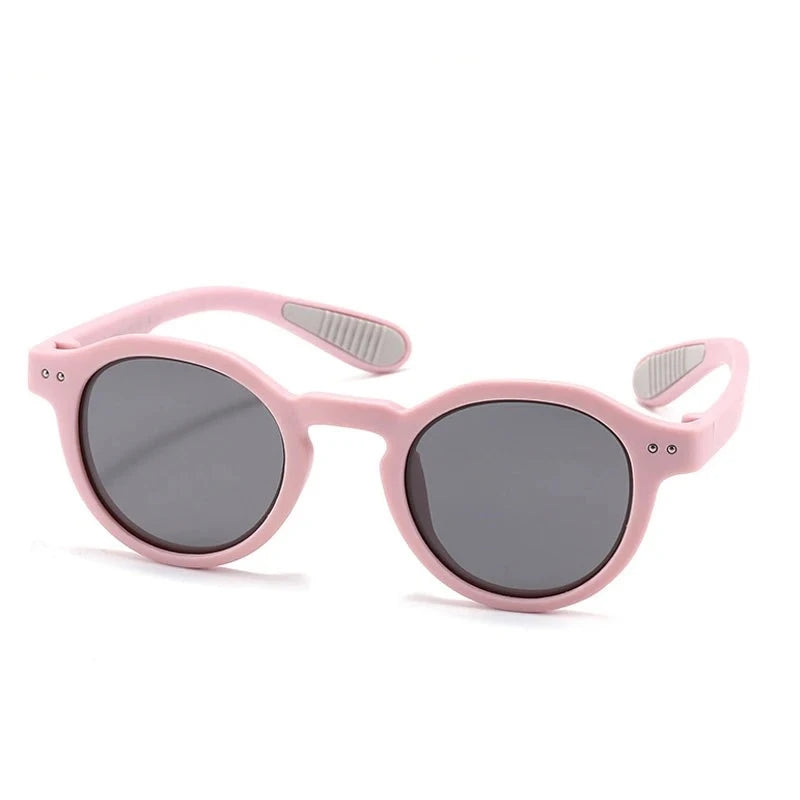 Kid's TR-90 Frame TAC Lens Round Shape UV400 Protection Sunglasses