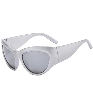 Women's Cat Eye Plastic Frame Acrylic Lens UV400 Sunglasses