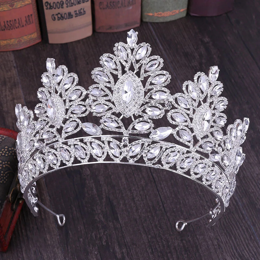 Women's Zinc Alloy Water Drop Pattern Tiaras Bridal Classic Crown