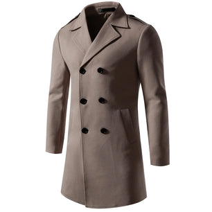 Men's Polyester Turn-Down Collar Long Sleeve Solid Pattern Jacket