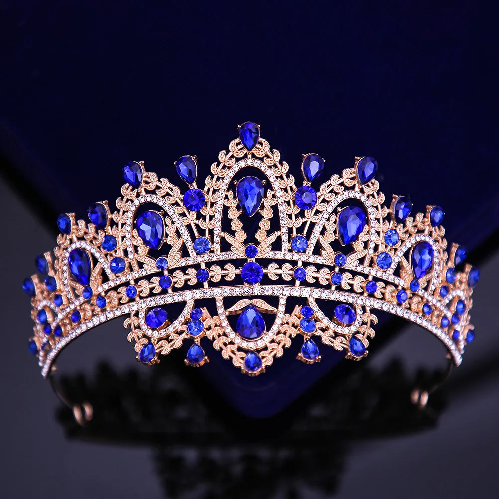 Women's Zinc Alloy Water Drop Pattern Tiaras Bridal Classic Crown