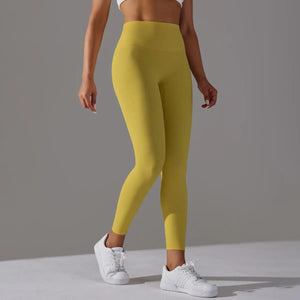 Women's Spandex High Elastic Waist Closure Sports Wear Leggings