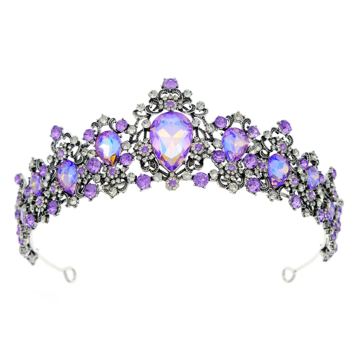 Women's Zinc Alloy Water Drop Pattern Tiaras Bridal Classic Crown