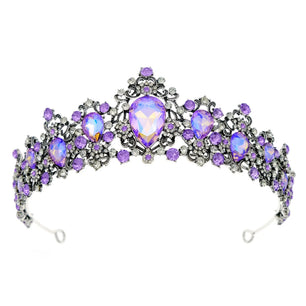 Women's Zinc Alloy Water Drop Pattern Tiaras Bridal Classic Crown