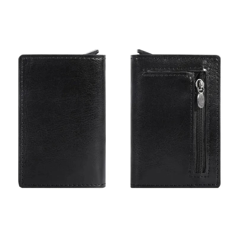 Men's PU Leather Solid Pattern Card Holder Casual Mini Wallets