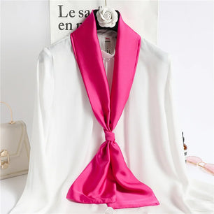 Women's Polyester Neck Wrap Solid Pattern Luxury Trendy Scarf