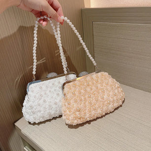 Women's Polyester Hasp Closure Floral Pattern Luxury Handbag