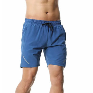 Men's Polyester Quick-Dry Solid Pattern Running Sport Shorts