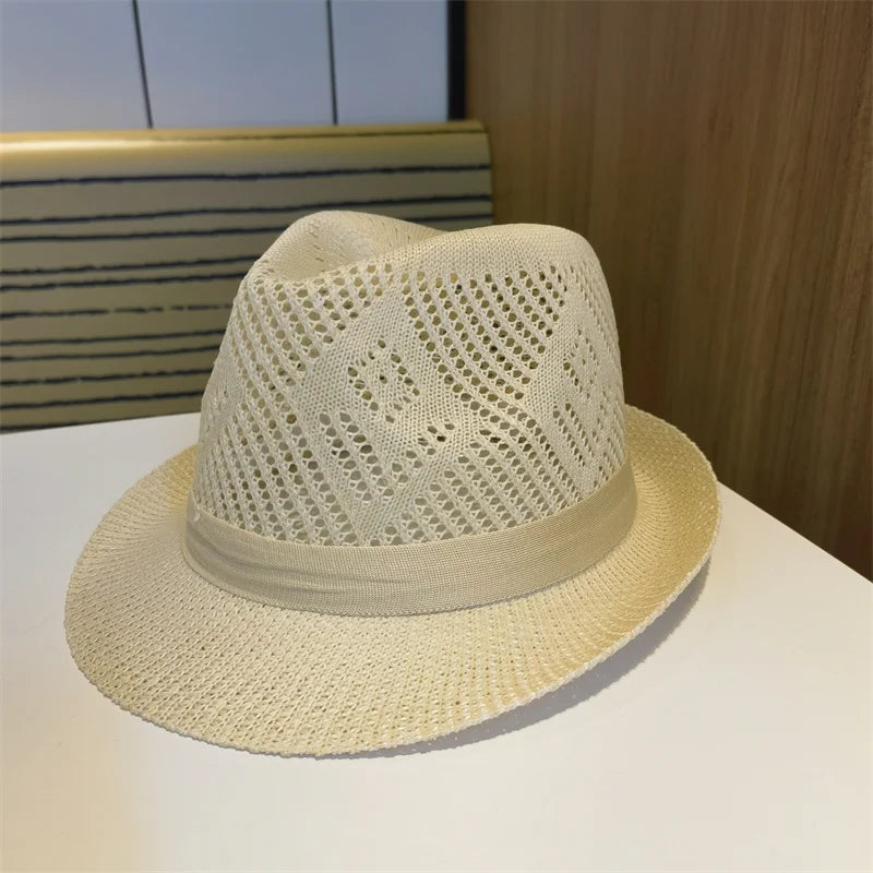 Women's Straw Solid Pattern Glamorous Sun Protection Brim Hat